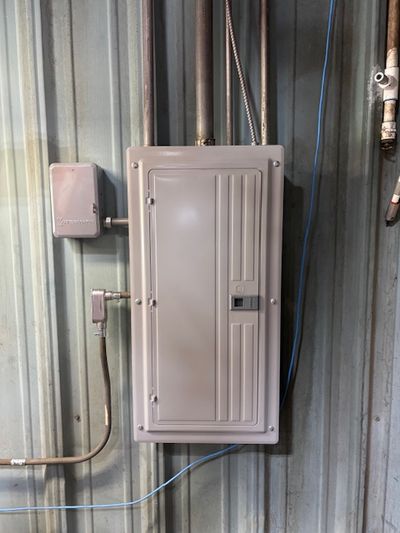 125 amp three-phase commercial panel replacement with feeder conduit